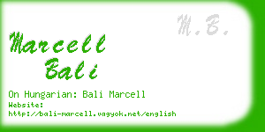 marcell bali business card